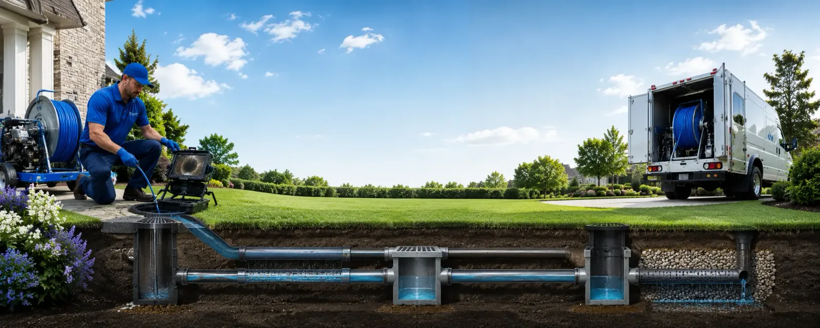 Outdoor drain cleaning information for Crystal, ND